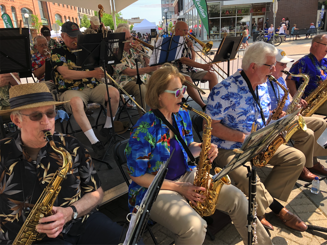 At Iowa Arts Fest 2019 with Silver Swing